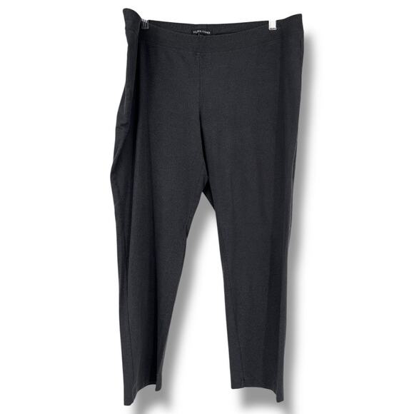 Eileen Fisher Pants Women's L Dark Gray Pull on Casual Office Work - Picture 1 of 5